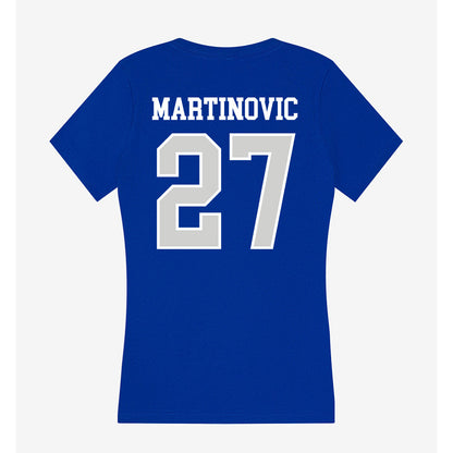 Indiana State - NCAA Football : Niko Martinovic - Women's V-Neck T-Shirt-1