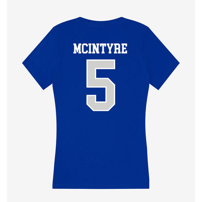Indiana State - NCAA Football : Xavier McIntyre - Women's V-Neck T-Shirt-1