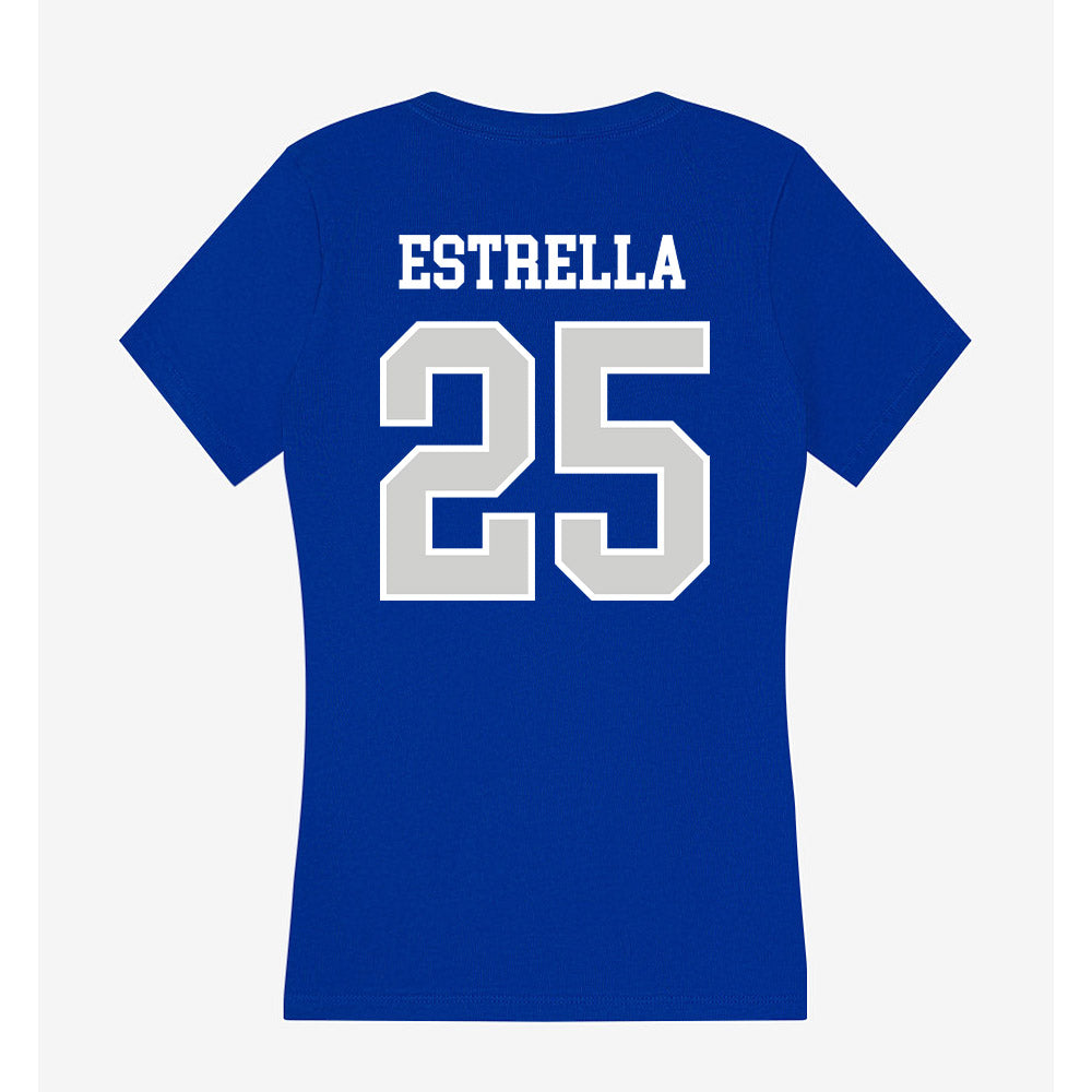 Indiana State - NCAA Baseball : Emil Estrella - Women's V-Neck T-Shirt-1