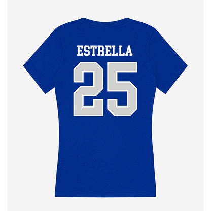 Indiana State - NCAA Baseball : Emil Estrella - Women's V-Neck T-Shirt-1