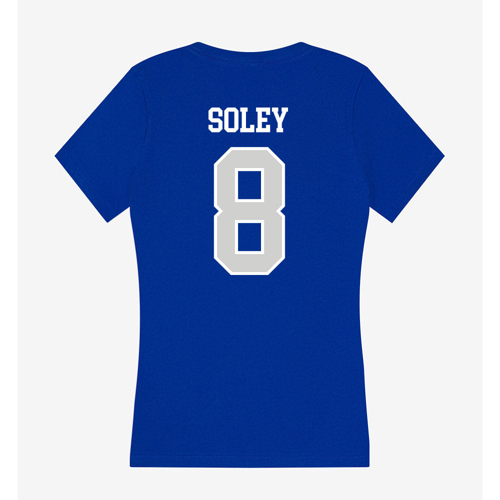 Indiana State - NCAA Football : Jacob Soley - Women's V-Neck T-Shirt-1