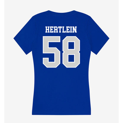 Indiana State - NCAA Football : Andy Hertlein - Women's V-Neck T-Shirt-1