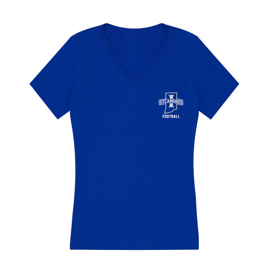 Indiana State - NCAA Football : Bryce Harriman - Women's V-Neck T-Shirt-0