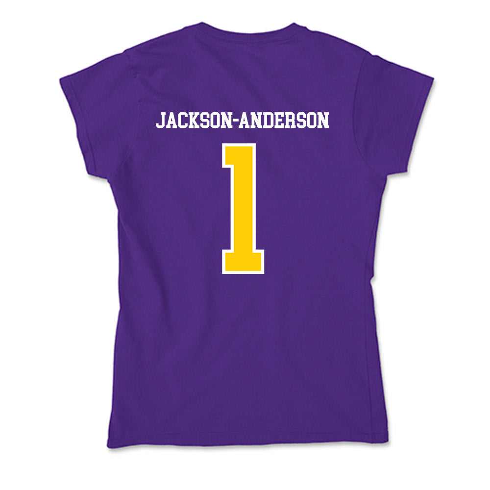 WIU - NCAA Football : Ihson Jackson-Anderson - Soft Style Women’s T-Shirt-1