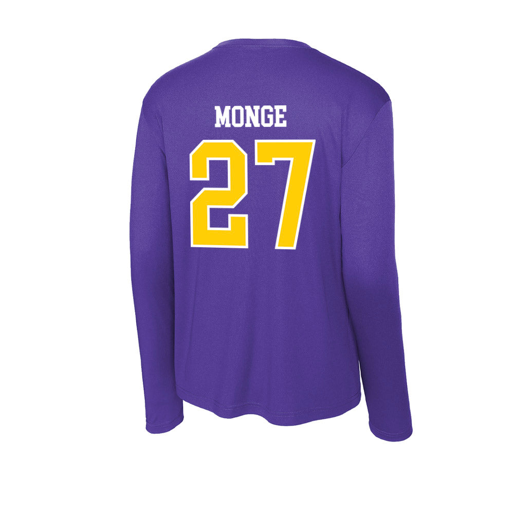 WIU - NCAA Baseball : Isaiah Monge - Activewear Long Sleeve T-Shirt-1