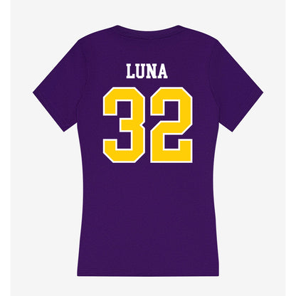 WIU - NCAA Softball : Maria Luna - Women's V-Neck T-Shirt-1