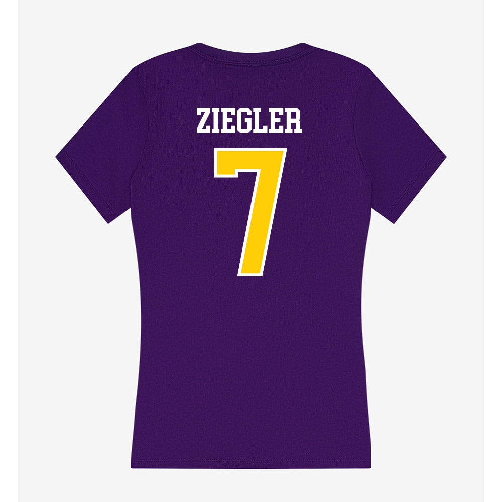WIU - NCAA Women's Volleyball : Elizabeth Ziegler - Women's V-Neck T-Shirt-1