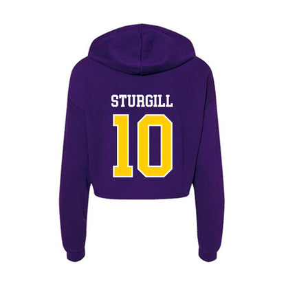 WIU - NCAA Football : Gage Sturgill - Women's Crop Fleece Hoodie-1
