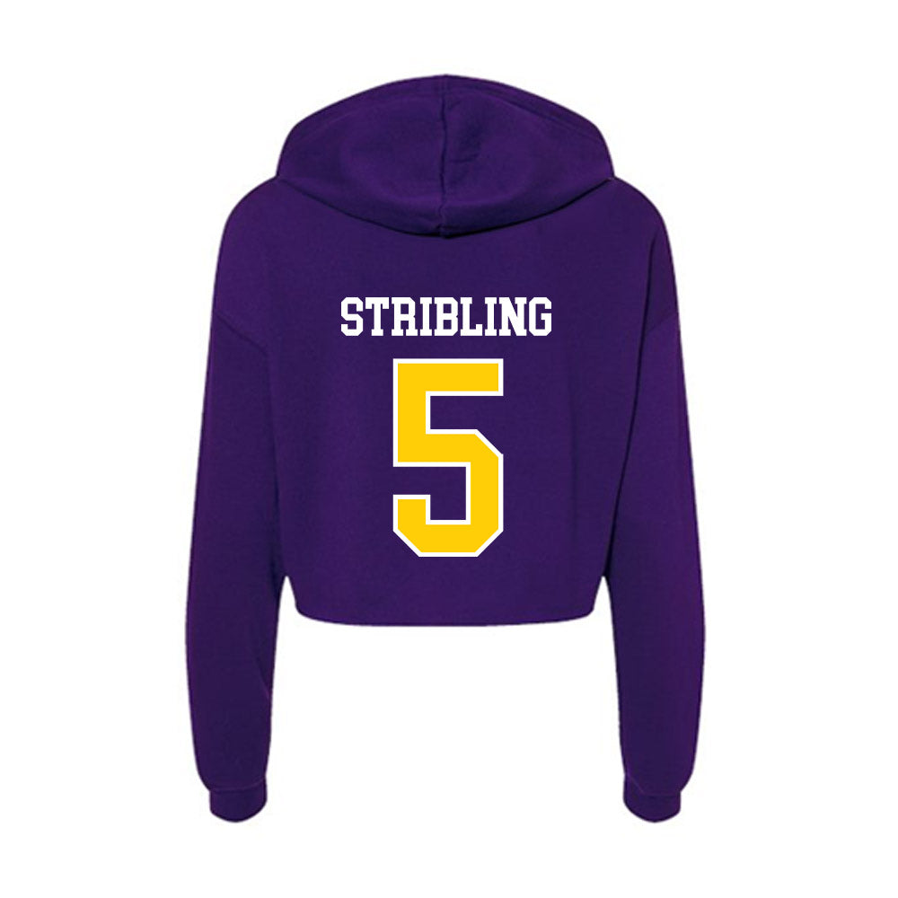 WIU - NCAA Football : Anthony Stribling - Women's Crop Fleece Hoodie-1