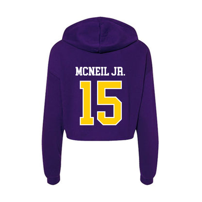 WIU - NCAA Football : Rodney McNeil Jr. - Women's Crop Fleece Hoodie-1