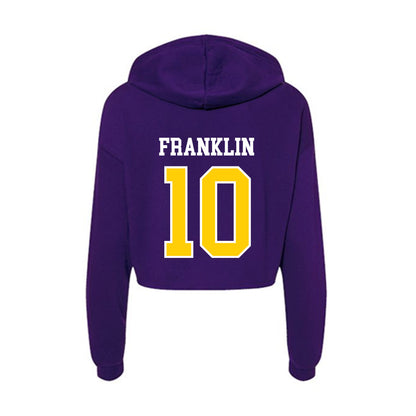 WIU - NCAA Women's Volleyball : kiyah franklin - Women's Crop Fleece Hoodie-1