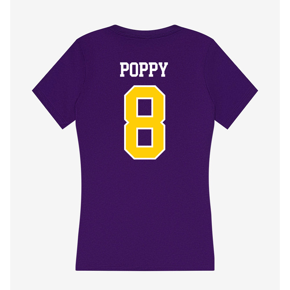 WIU - NCAA Football : Nevin Poppy - Women's V-Neck T-Shirt-1