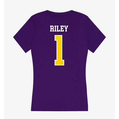 WIU - NCAA Men's Basketball : Jack Riley - Women's V-Neck T-Shirt-1