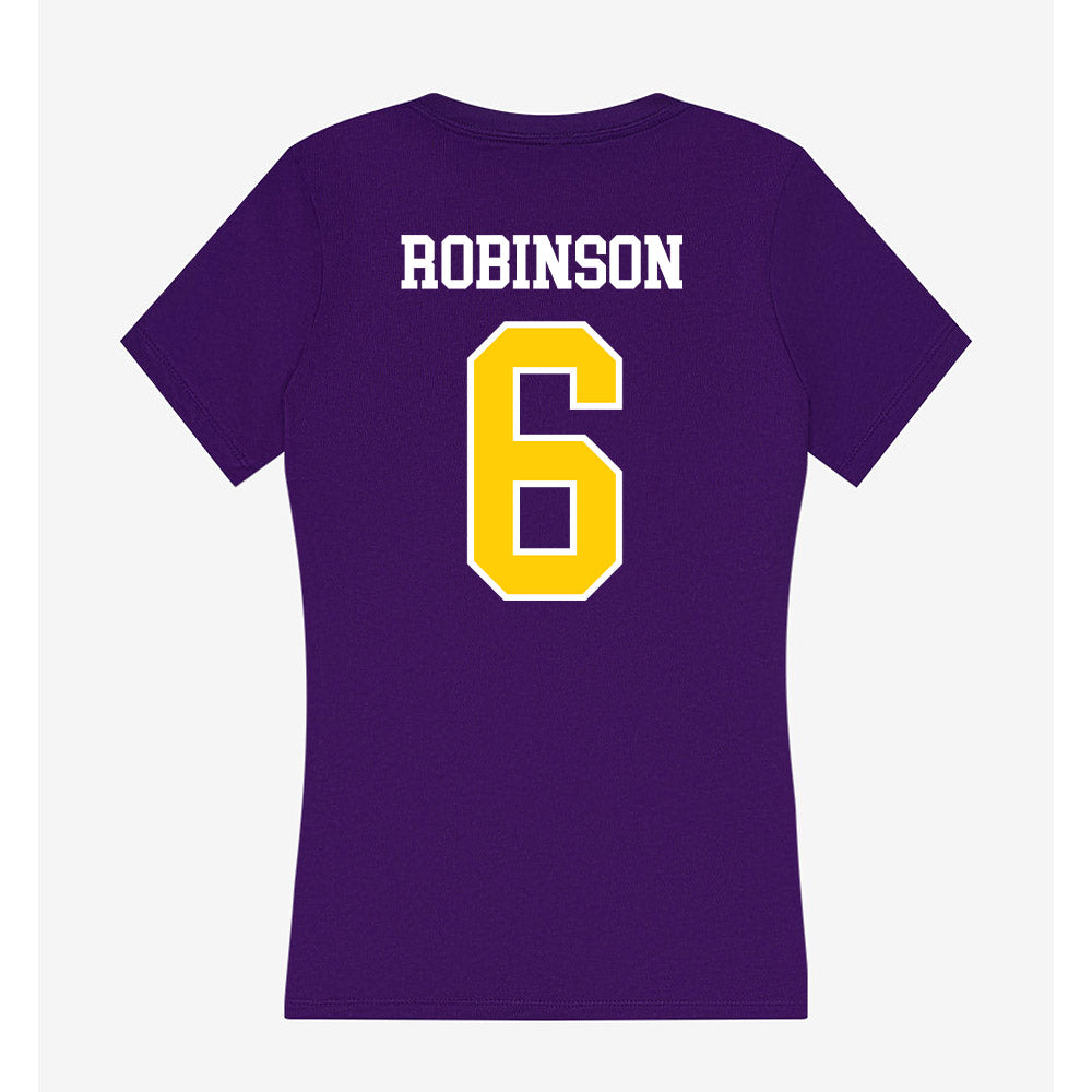 WIU - NCAA Football : Joshua Robinson - Women's V-Neck T-Shirt-1