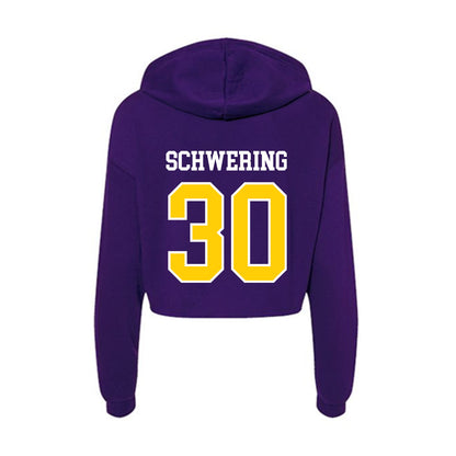 WIU - NCAA Men's Soccer : Jack Schwering - Women's Crop Fleece Hoodie-1