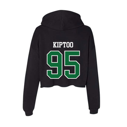 EMich - NCAA Football : Christian Kiptoo - Women's Crop Fleece Hoodie-1