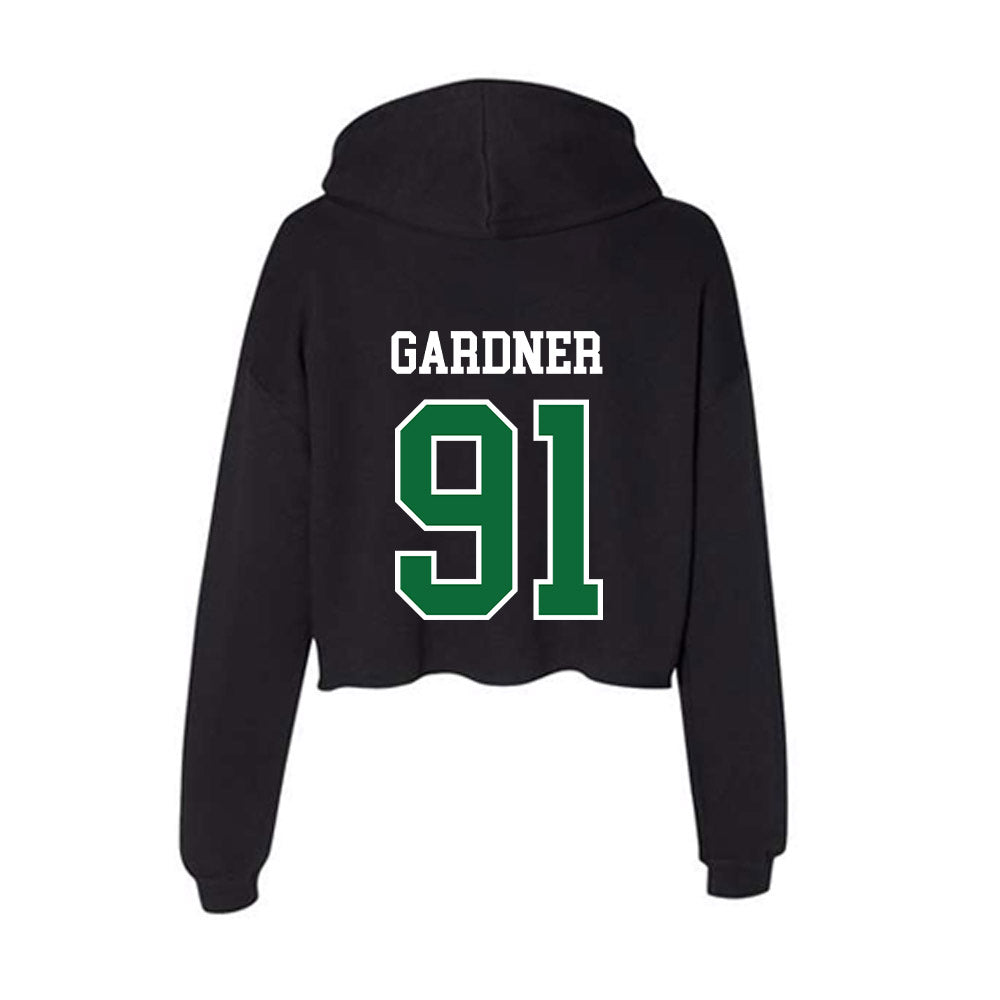 EMich - NCAA Football : Reggie Gardner - Women's Crop Fleece Hooded Sweatshirt-1