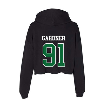 EMich - NCAA Football : Reggie Gardner - Women's Crop Fleece Hooded Sweatshirt-1