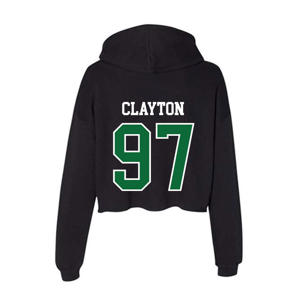EMich - NCAA Football : Deterrius Clayton - Women's Crop Fleece Hoodie-1