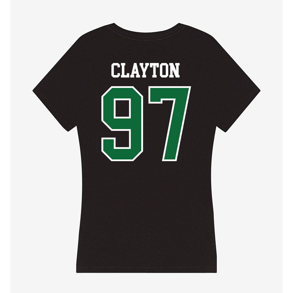 EMich - NCAA Football : Deterrius Clayton - Women's V-Neck T-Shirt-1