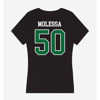 EMich - NCAA Baseball : Leewood Molessa - Women's V-Neck T-Shirt-1