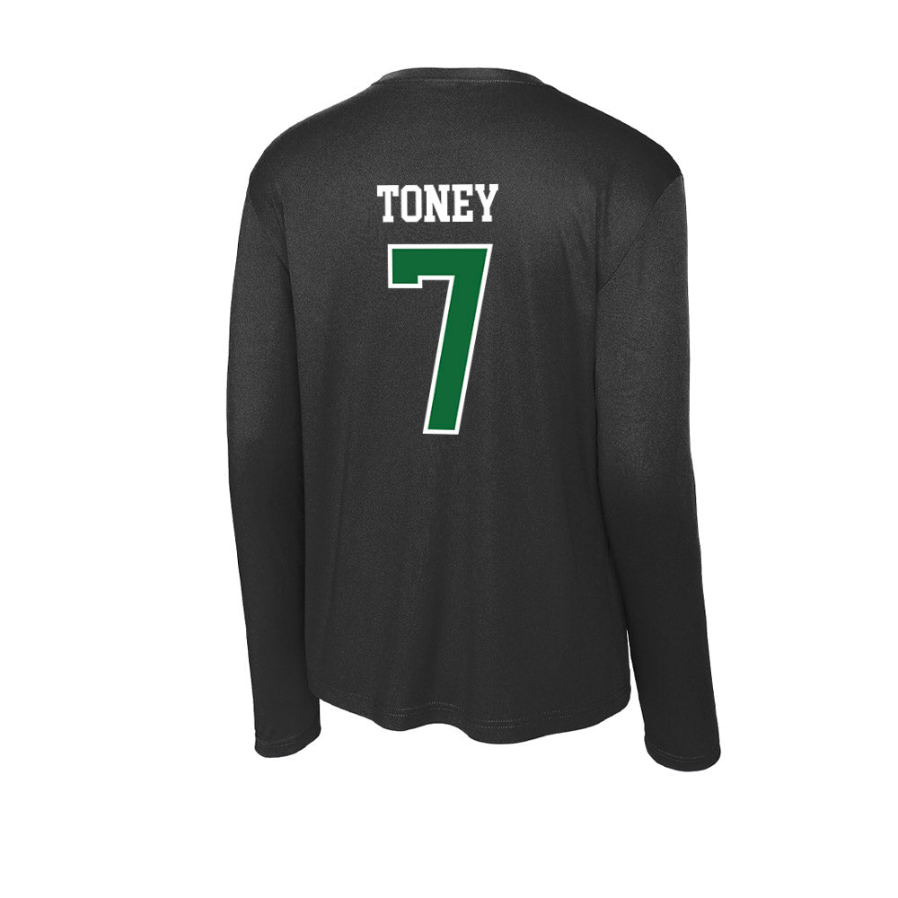 EMich - NCAA Football : Jordan Toney - Activewear Long Sleeve T-Shirt-1