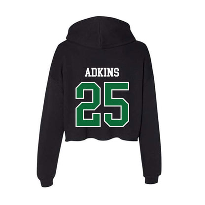 EMich - NCAA Football : Rayquan Adkins - Women's Crop Fleece Hooded Sweatshirt-1
