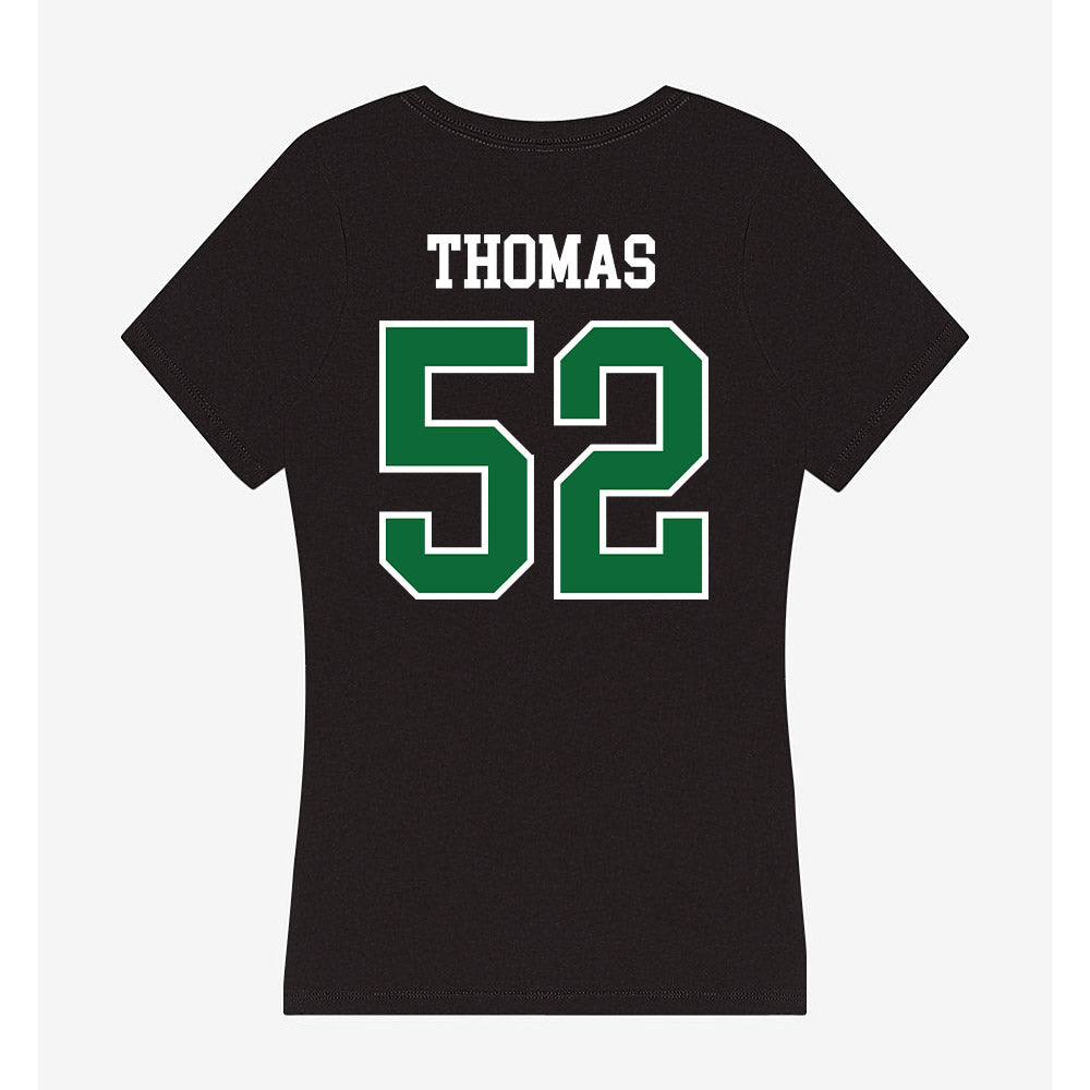 EMich - NCAA Football : Javon Thomas - Women's V-Neck T-Shirt-1