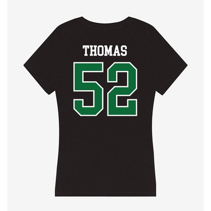 EMich - NCAA Football : Javon Thomas - Women's V-Neck T-Shirt-1