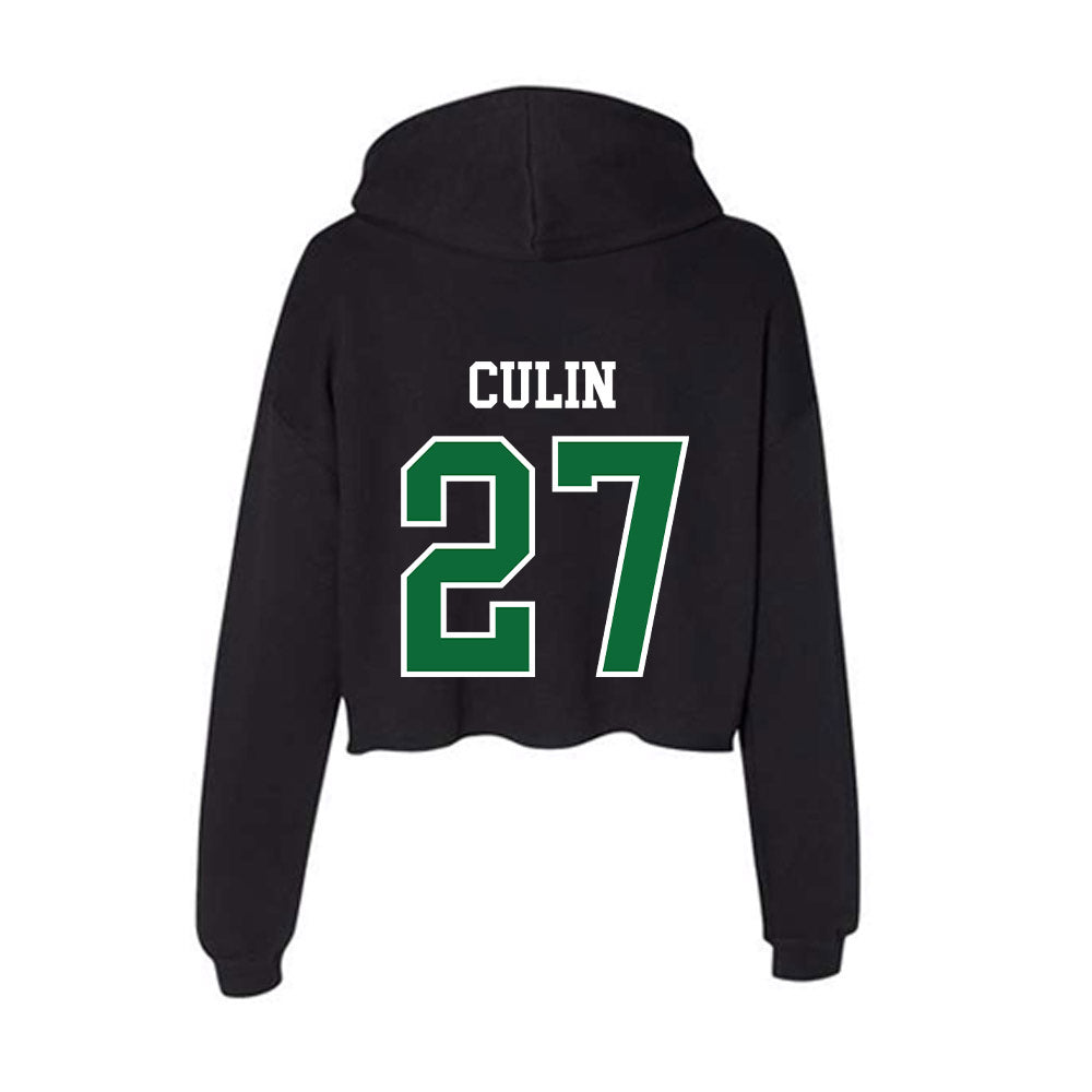 EMich - NCAA Women's Lacrosse : Ashley Culin - Women's Crop Fleece Hoodie-1