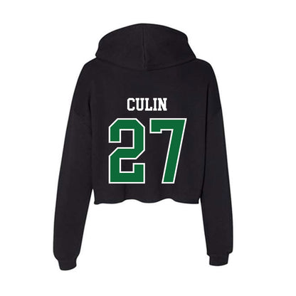 EMich - NCAA Women's Lacrosse : Ashley Culin - Women's Crop Fleece Hoodie-1