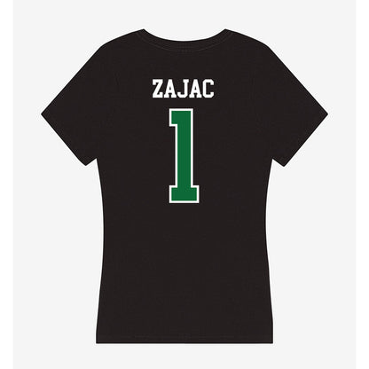 EMich - NCAA Women's Basketball : Alli Zajac - Women's V-Neck T-Shirt-1