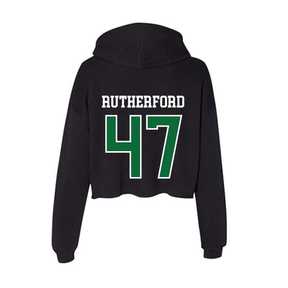 EMich - NCAA Baseball : Cal Rutherford - Women's Crop Fleece Hoodie-1