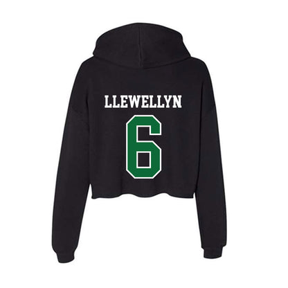 EMich - NCAA Football : Bryce Llewellyn - Women's Crop Fleece Hoodie-1