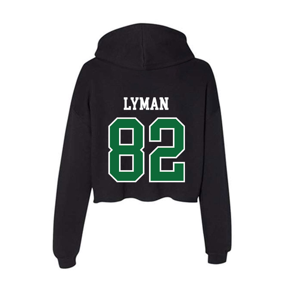 EMich - NCAA Football : Nate Lyman - Women's Crop Fleece Hooded Sweatshirt-1