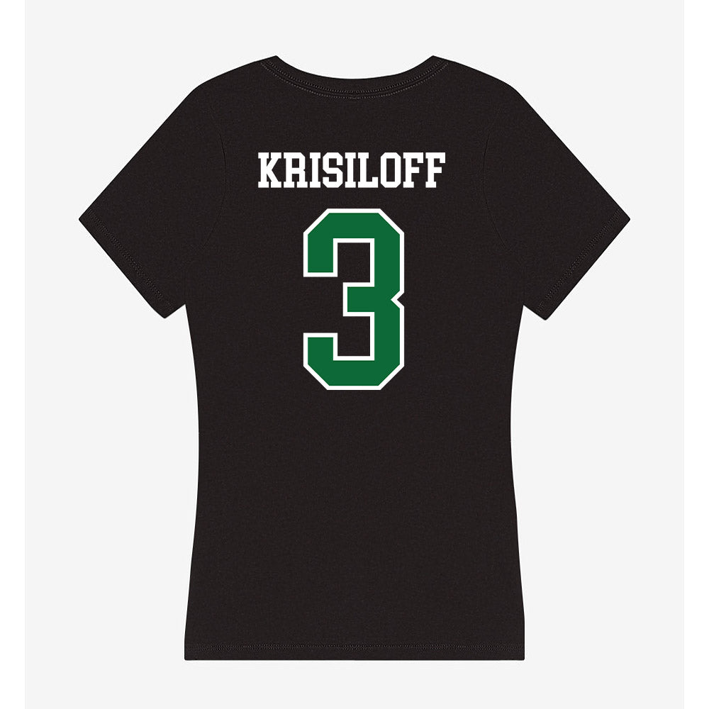 EMich - NCAA Football : Van Krisiloff - Women's V-Neck T-Shirt-1