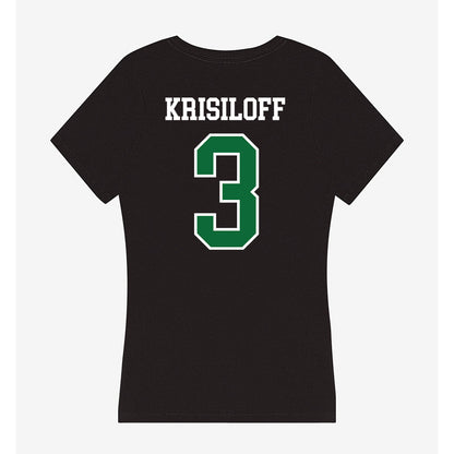 EMich - NCAA Football : Van Krisiloff - Women's V-Neck T-Shirt-1
