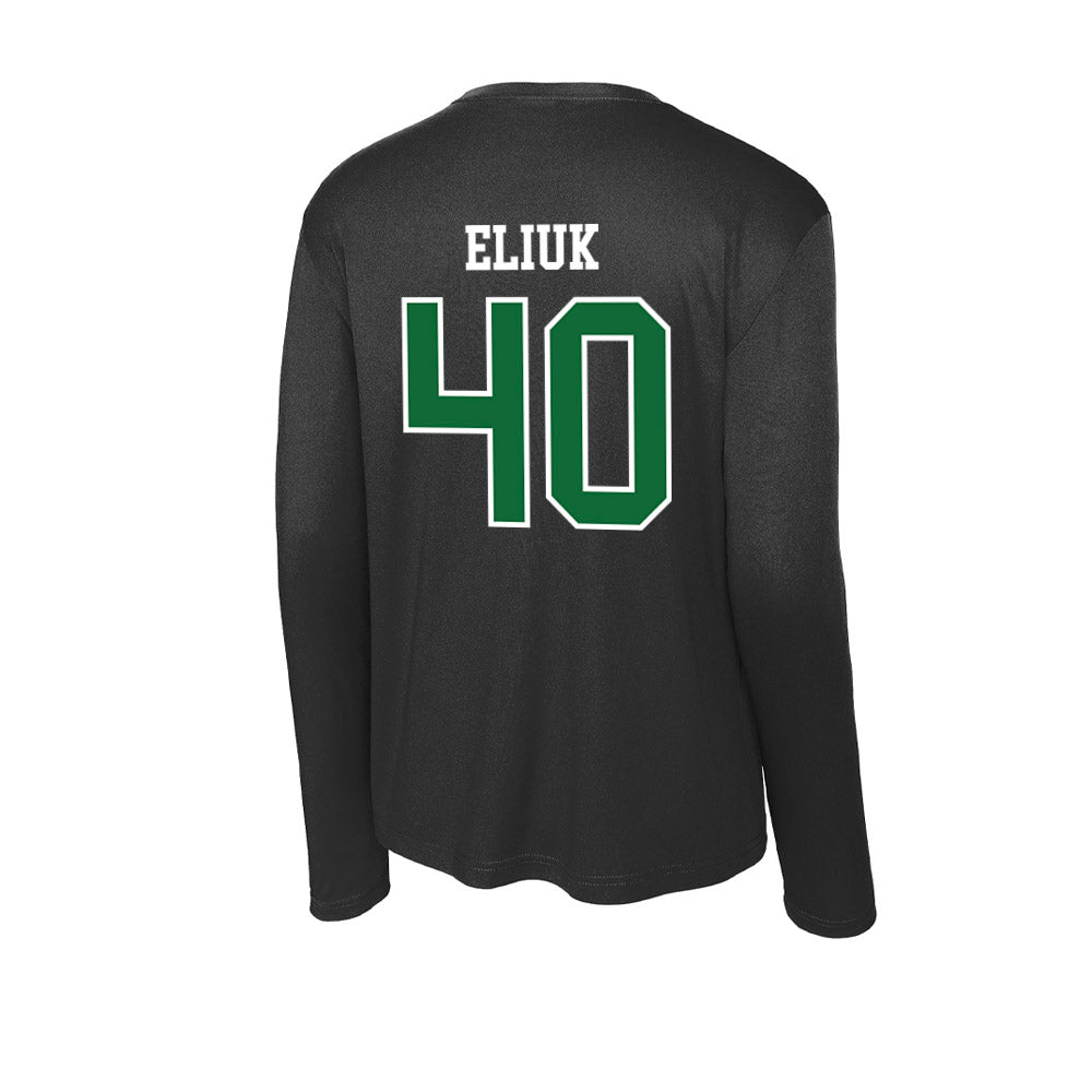 EMich - NCAA Football : Bryce Eliuk - Activewear Long Sleeve T-Shirt-1