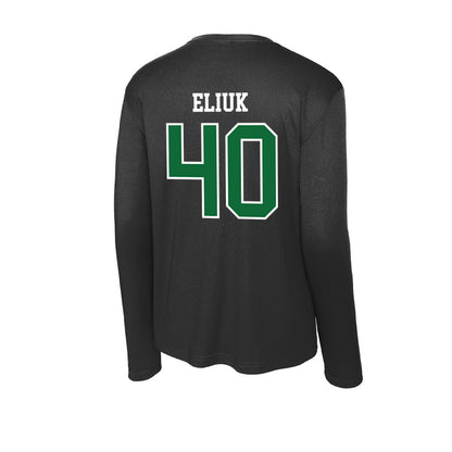 EMich - NCAA Football : Bryce Eliuk - Activewear Long Sleeve T-Shirt-1