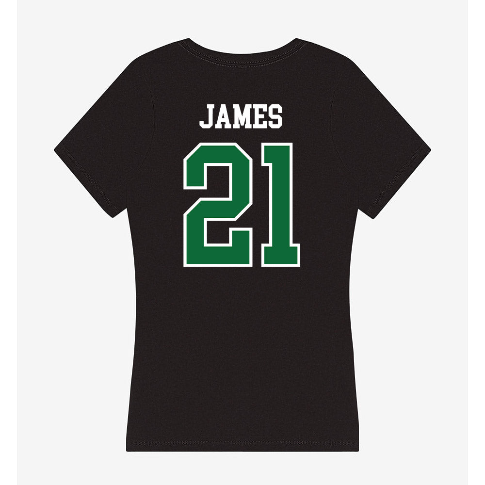 EMich - NCAA Football : Malachi James - Women's V-Neck T-Shirt-1