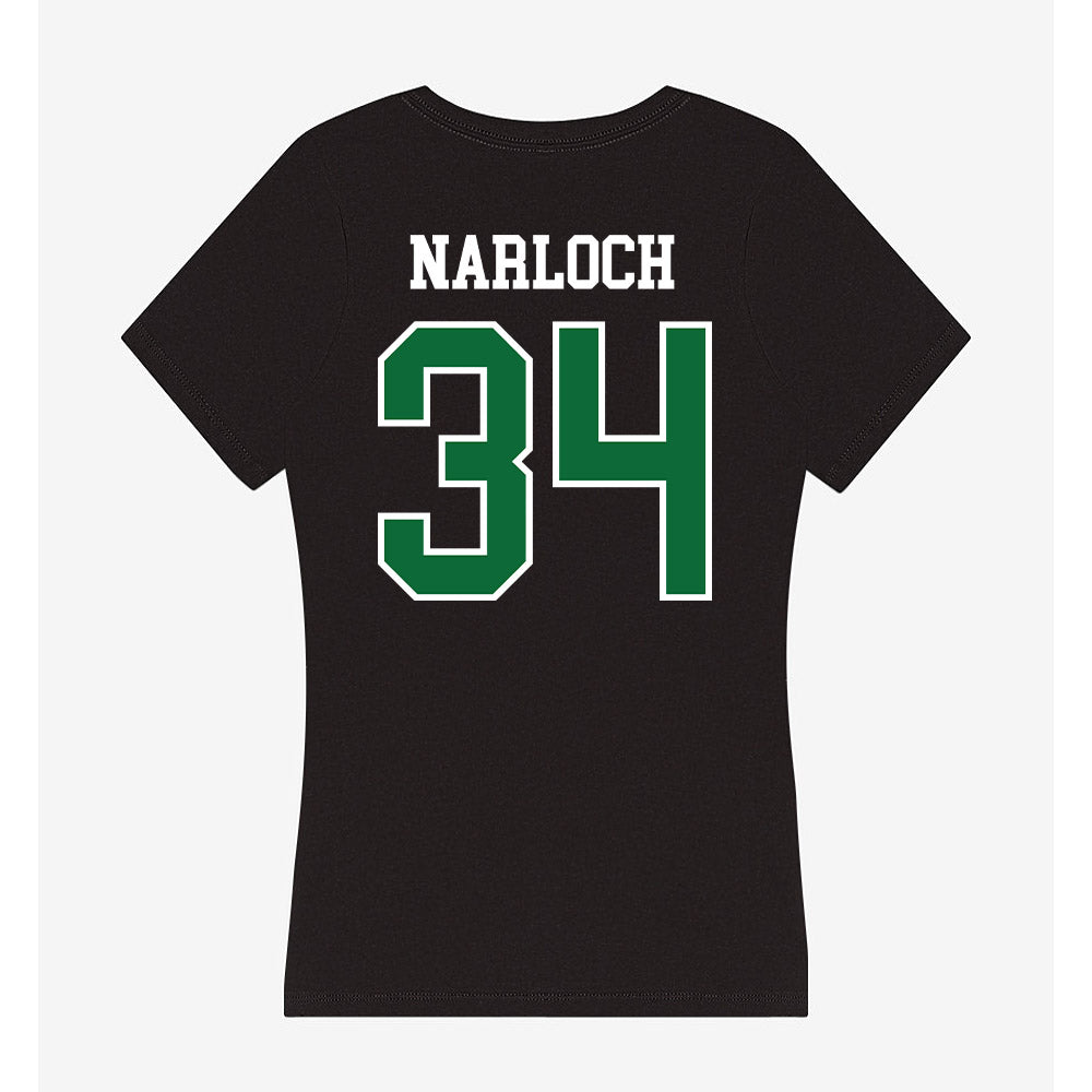 EMich - NCAA Women's Lacrosse : Elanya Narloch - Women's V-Neck T-Shirt-1
