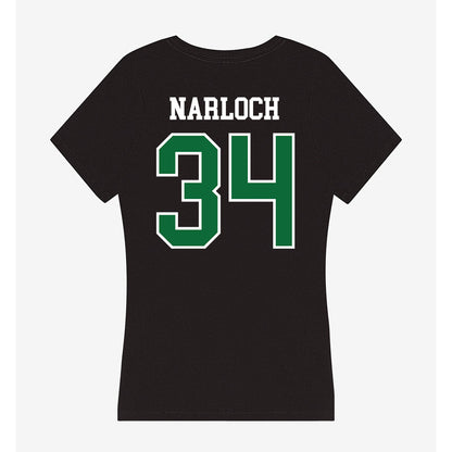 EMich - NCAA Women's Lacrosse : Elanya Narloch - Women's V-Neck T-Shirt-1