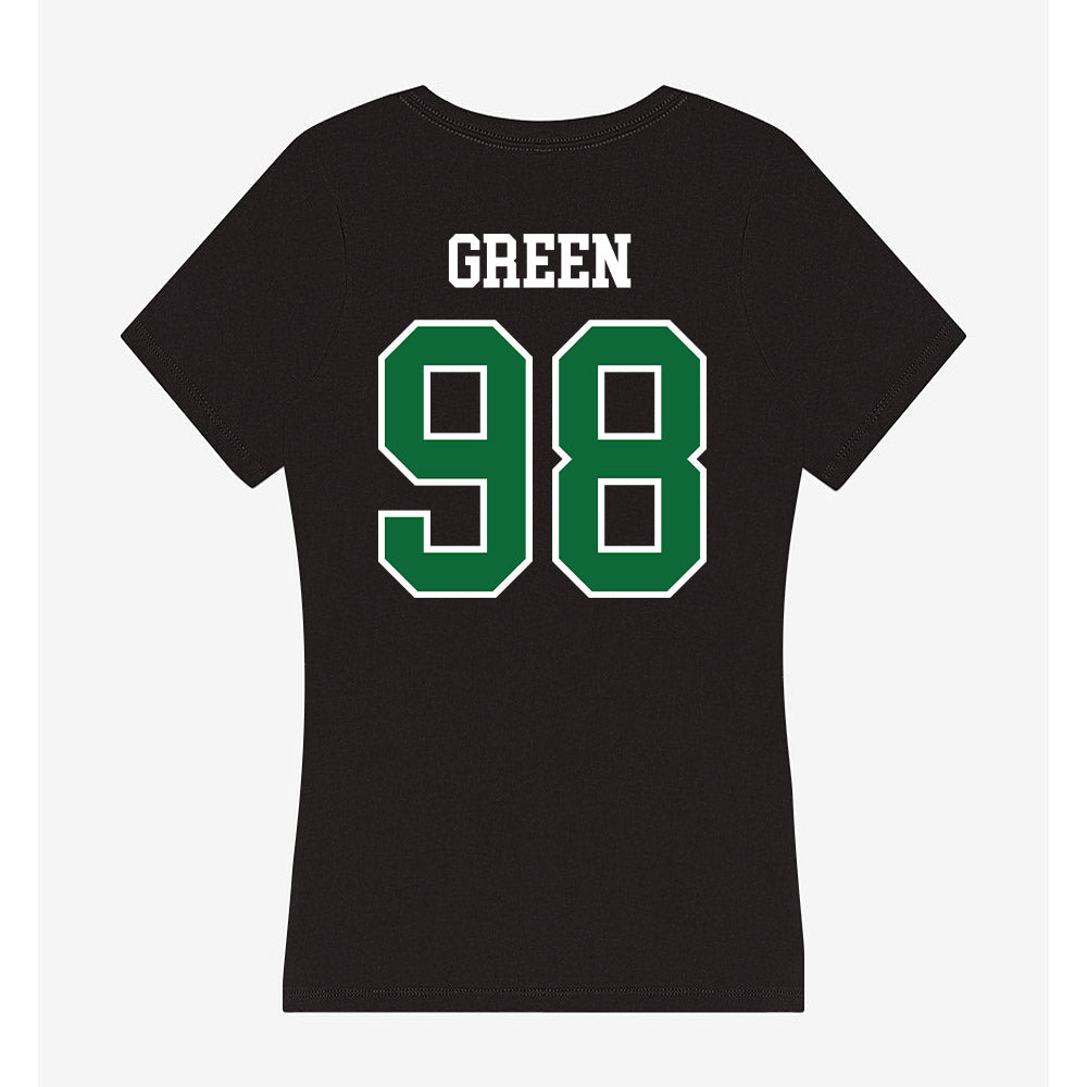 EMich - NCAA Football : Donovan Green - Women's V-Neck T-Shirt-1