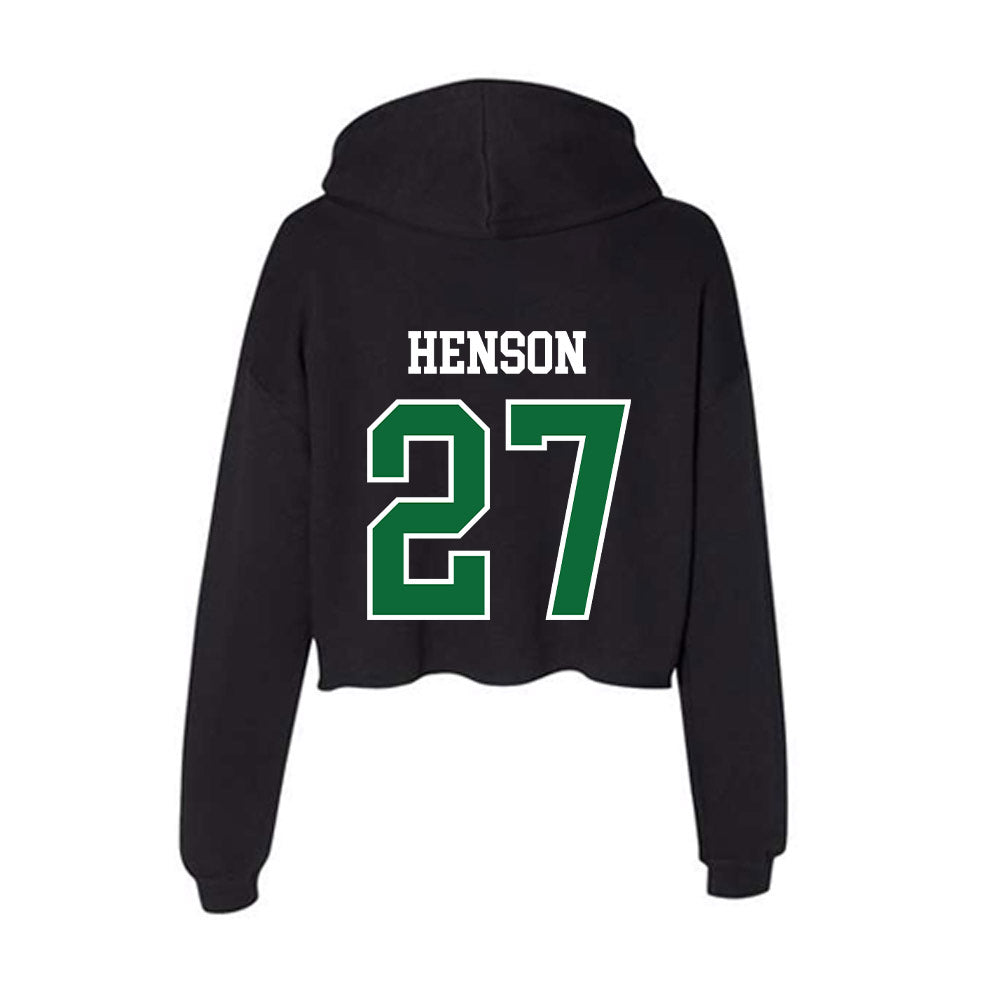 EMich - NCAA Baseball : Brian Henson - Women's Crop Fleece Hoodie-1
