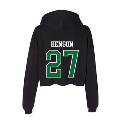 EMich - NCAA Baseball : Brian Henson - Women's Crop Fleece Hoodie-1