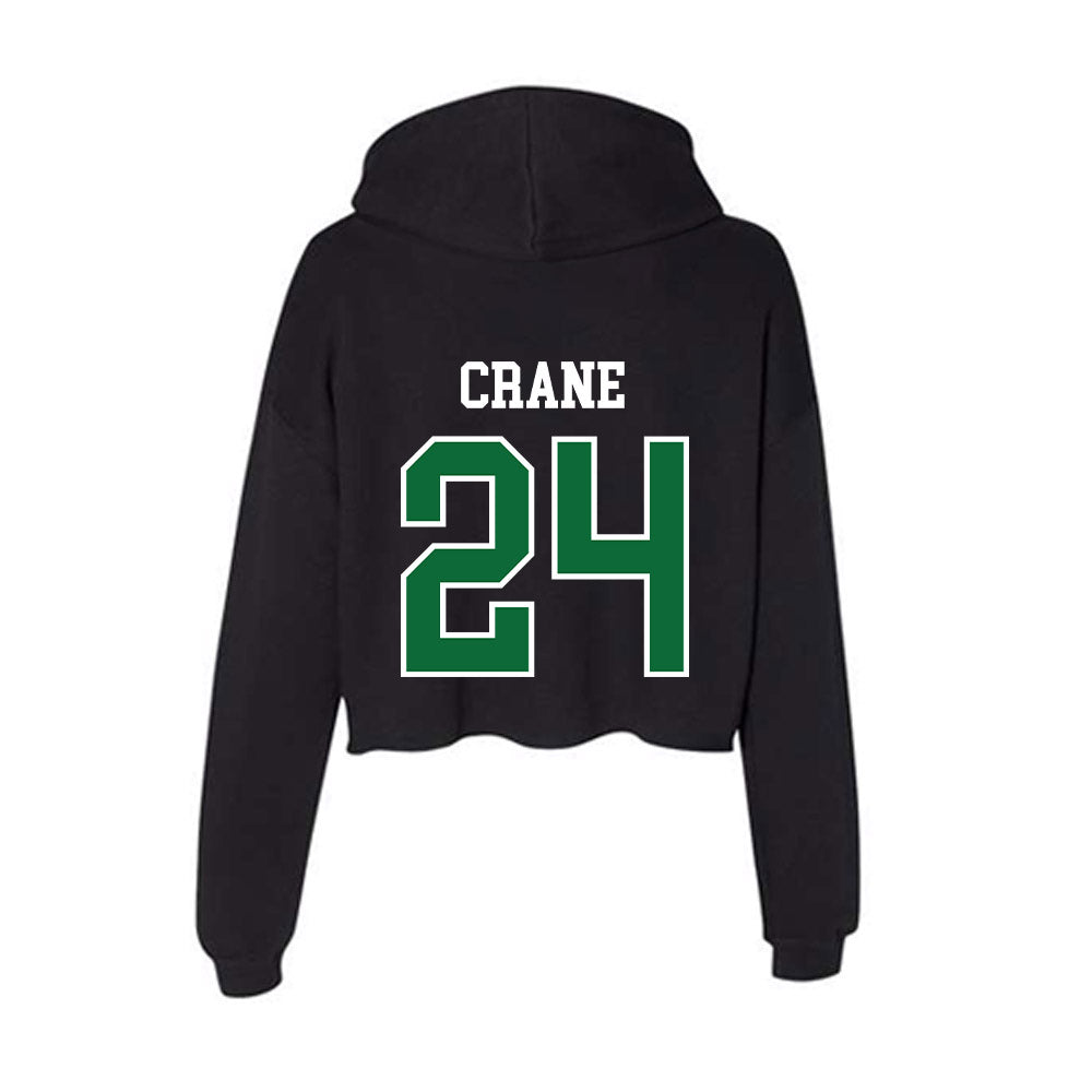 EMich - NCAA Baseball : Tristan Crane - Women's Crop Fleece Hoodie-1