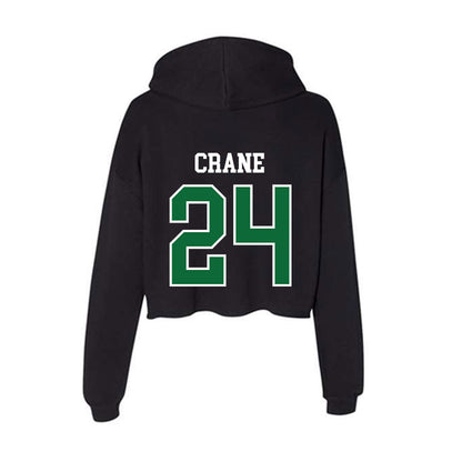 EMich - NCAA Baseball : Tristan Crane - Women's Crop Fleece Hoodie-1