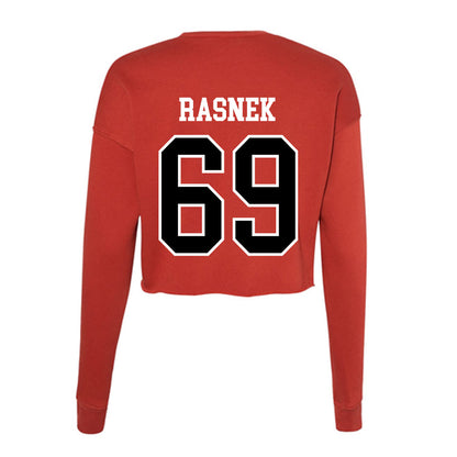 Valdosta State - NCAA Football : Brayden Rasnek - Women's Cropped Crew Fleece-1