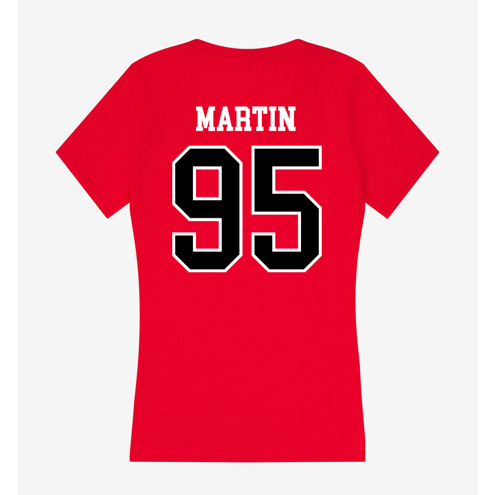 Valdosta State - NCAA Football : Jonathan Martin - Women's V-Neck T-Shirt-1