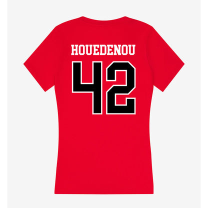 Valdosta State - NCAA Football : Joel Houedenou - Women's V-Neck T-Shirt-1